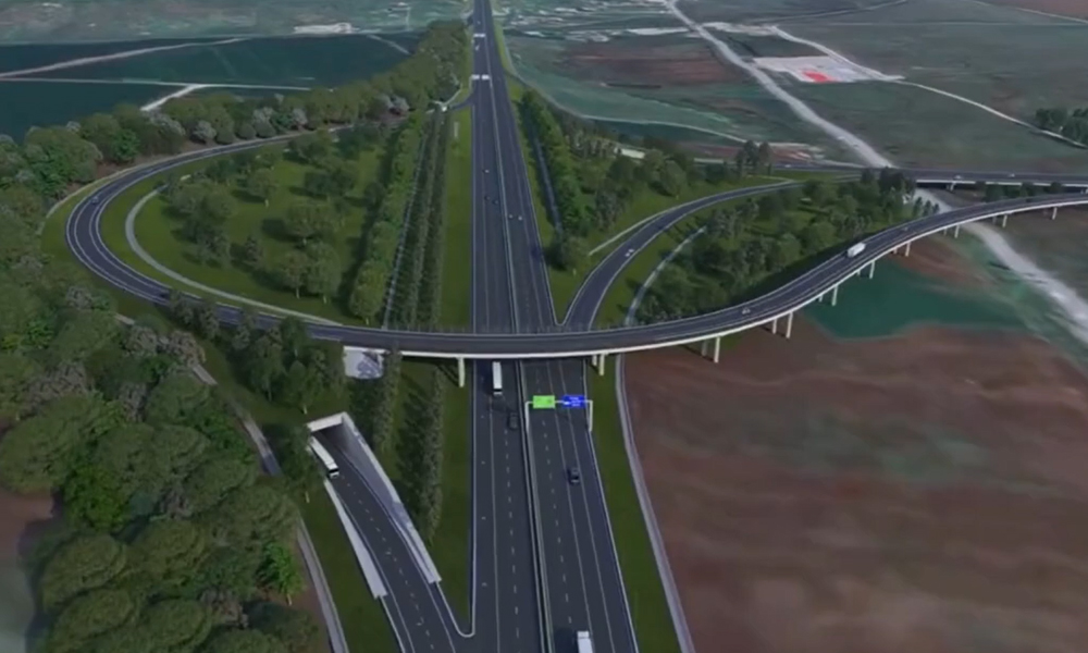 simulare 3D autostrada Iasului noduri rutiere letcani si horlesti