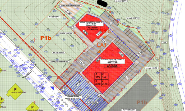 plansa urbanistica amplasament blocuri inalte cicoarei iasi