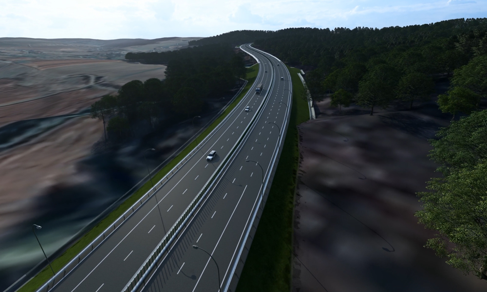 autostrada a8 motca-iasi-ungheni randare proiect - imagini virtuale