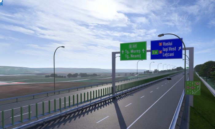 autostrada a7 motca-iasi-ungheni randare proiect - imagini virtuale