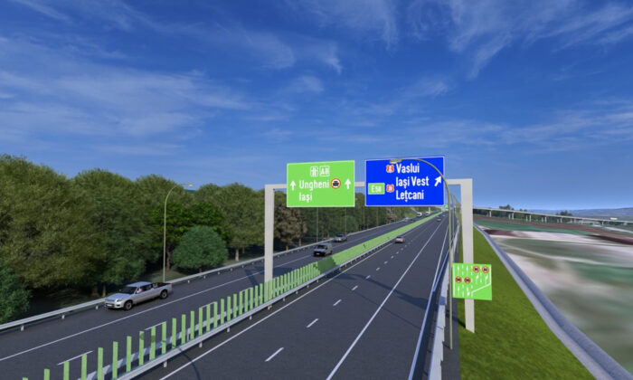 autostrada a8 motca-iasi-ungheni randare proiect - imagini virtuale