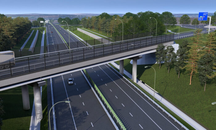 autostrada a7 motca-iasi-ungheni randare proiect - imagini virtuale