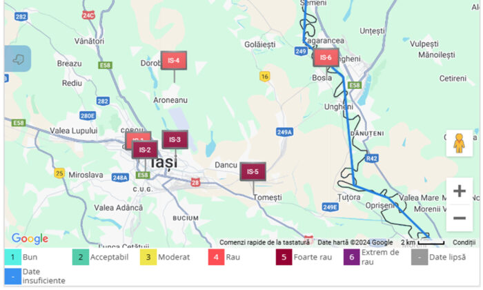 statii de monitorizare poluare iasi