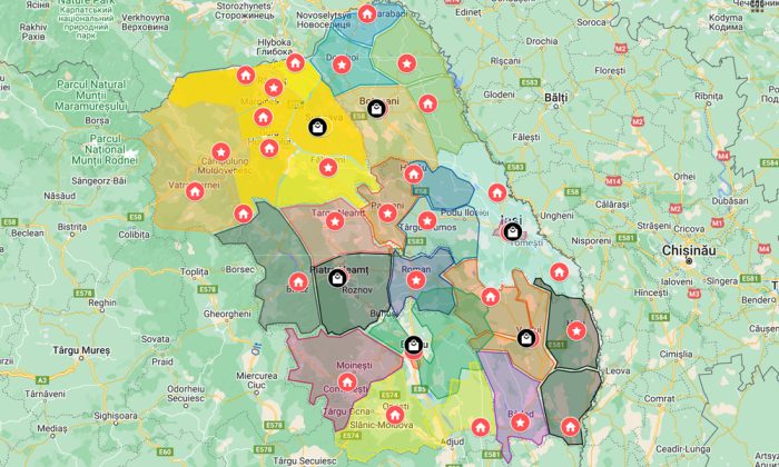 harta lucrari delgaz grid zona de nord-est a tarii