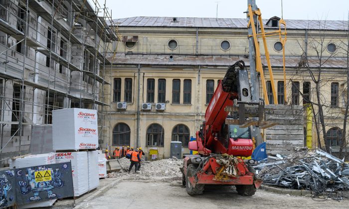 stadiu lucrari filarmonica iasi februarie 2025