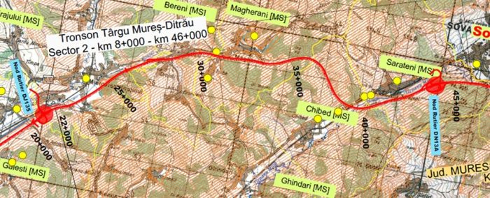 autostrada a8 lot miercurea nirajului sarateni