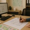 functionar la munca - poza generata cu model AI