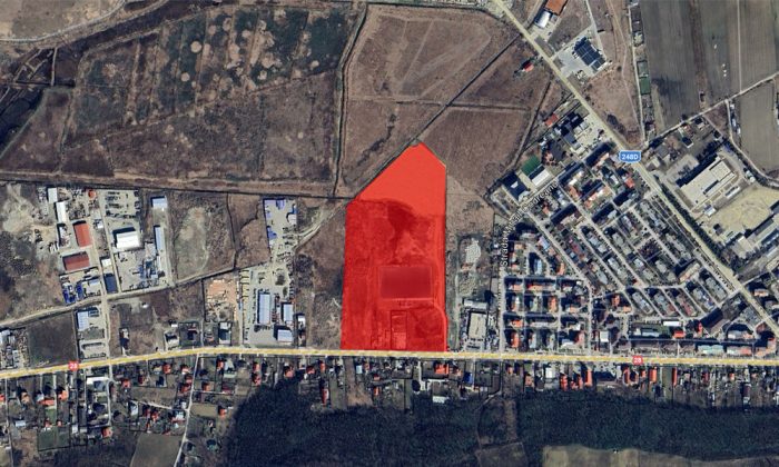 schita complex comercial tomesti