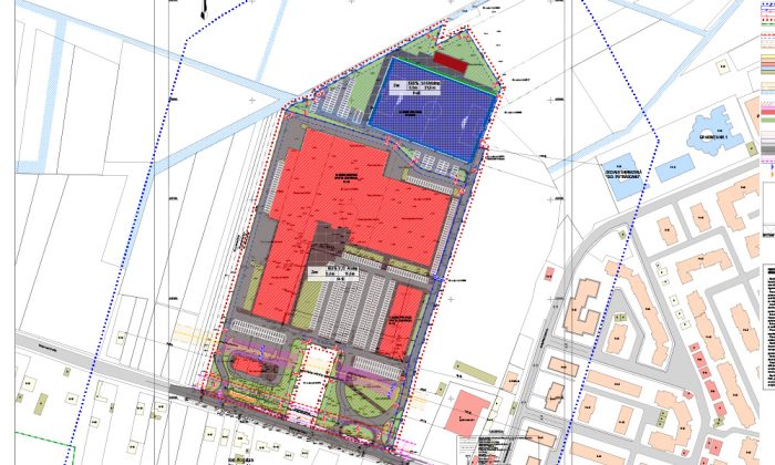 schita complex comercial tomesti