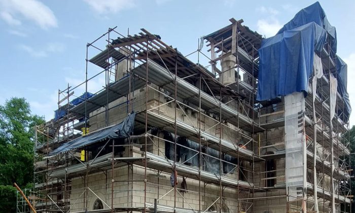 castelul sturdza de la miclauseni in iunie 2025 - lucrari de restaurare