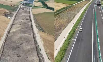 evolutie lucrari A7 iulie 2024-iulie 2025