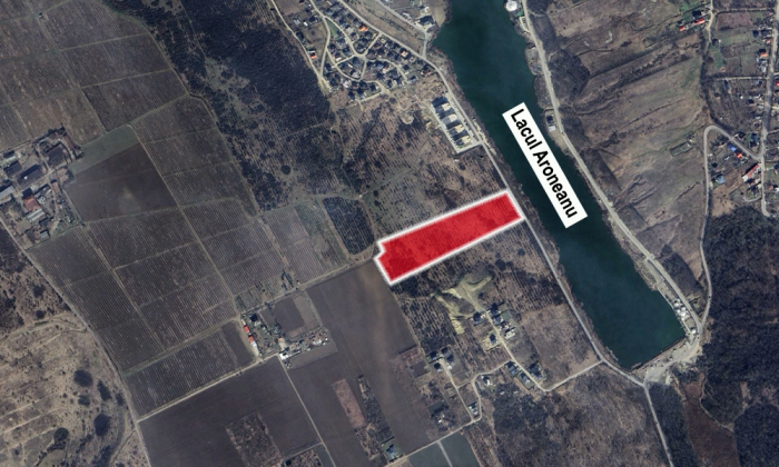schita amplasament ansamblu de vile lacul aroneanu iasi