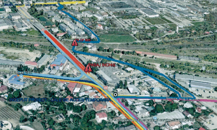 traseu alternativa de trafic 