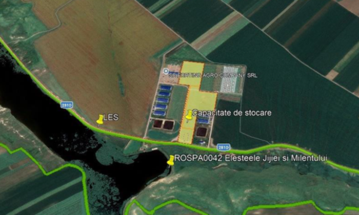 schita amplasament unitate de stocare energie coarnele caprei