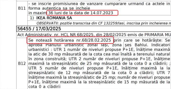 extras de carte funciara