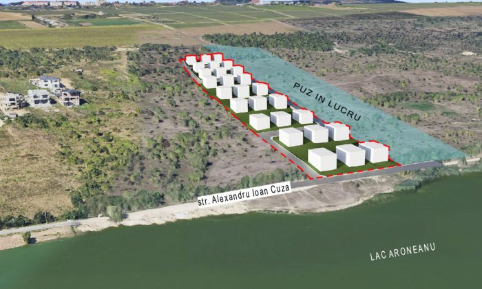 amplasament complex vile moara de vant lacul aroneanu iasi