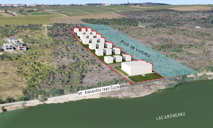 amplasament complex vile moara de vant lacul aroneanu iasi