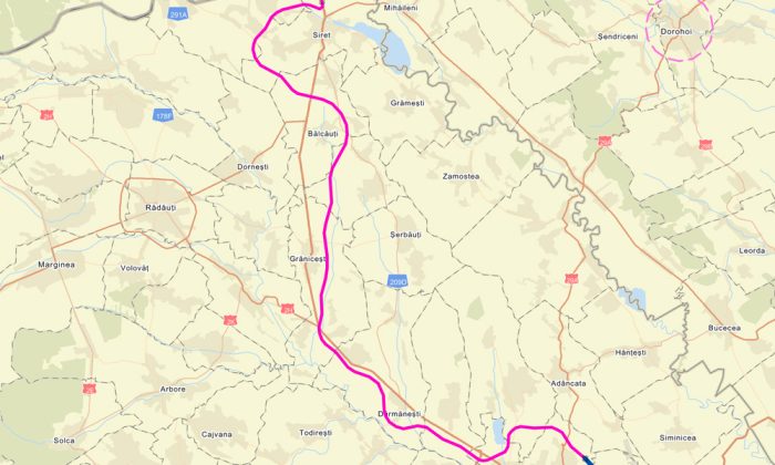 traseu drum expres suceava siret