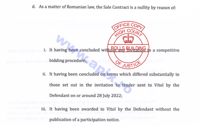 argumente iasi proces vitol contract nul