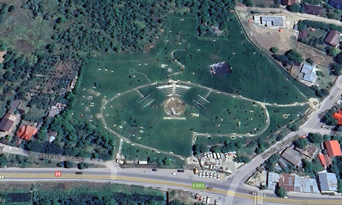 imagine din satelit parc rosetti