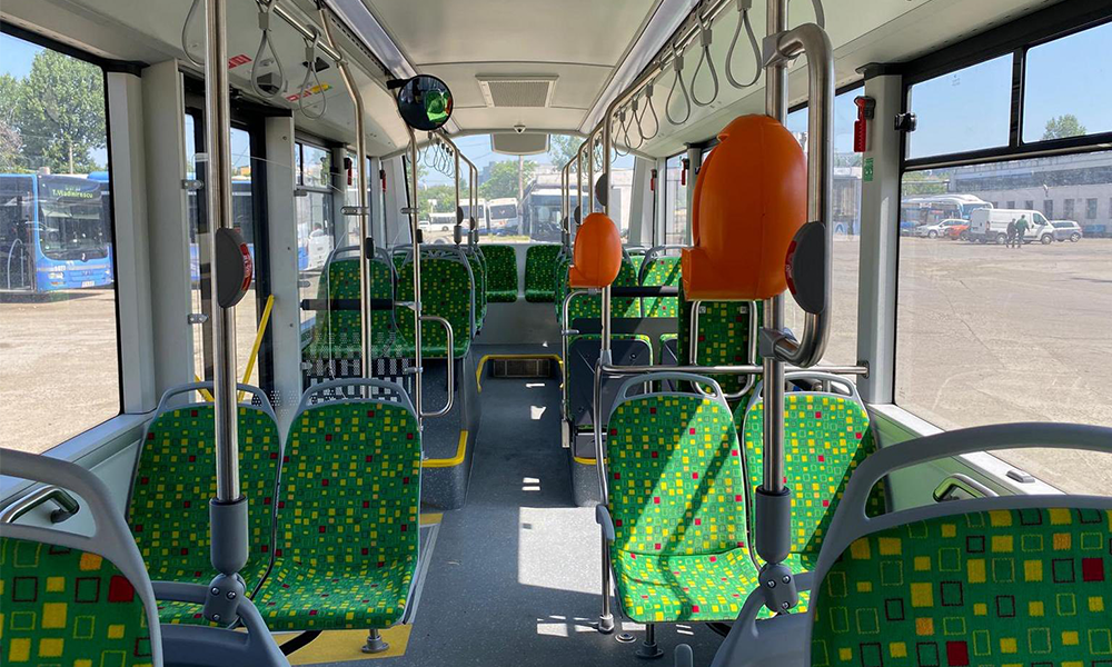 interior tramvai pesa livrat la Iasi