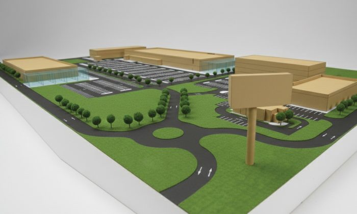 randare ansamblu comercial din jurul Hornbach