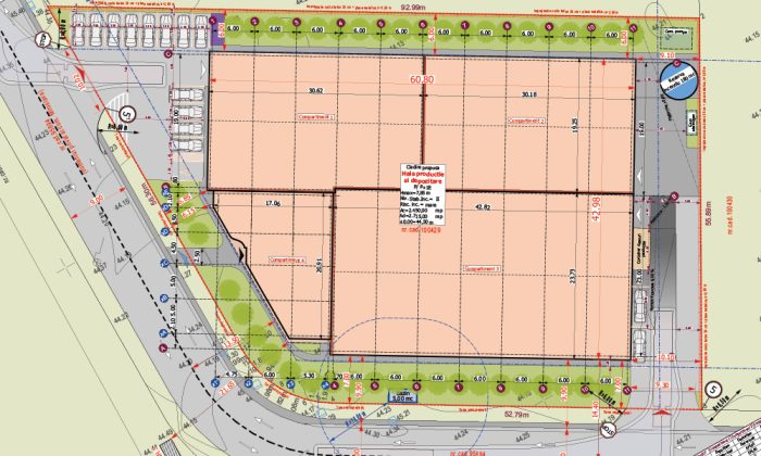 schita urbanistica hala crescento parc industrial miroslava