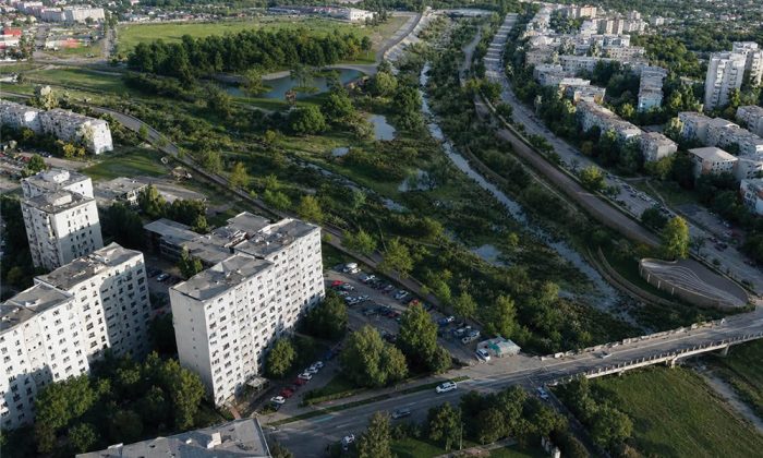delta urbana Iasi de la confluenta raurilor Bahlui si Nicolina