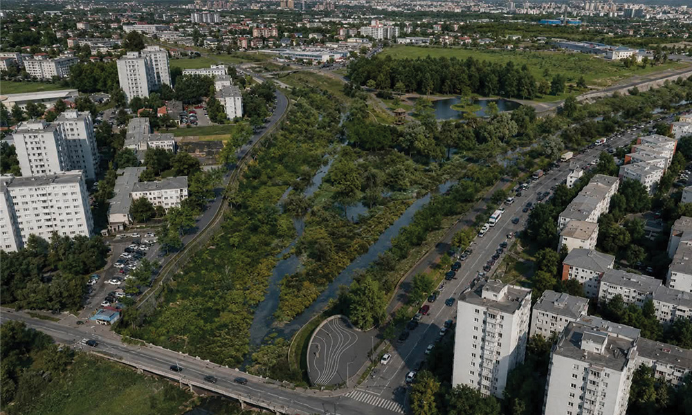 delta urbana Iasi de la confluenta raurilor Bahlui si Nicolina
