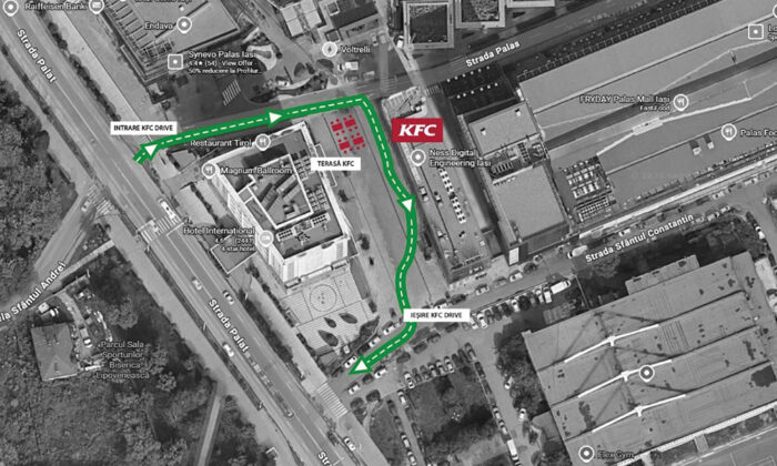harta relocare kfc la iasi