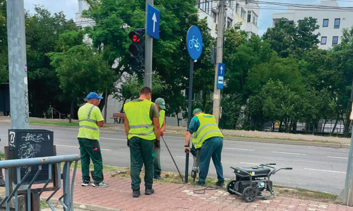 inlaturare indicator piste de biciclete Iasi
